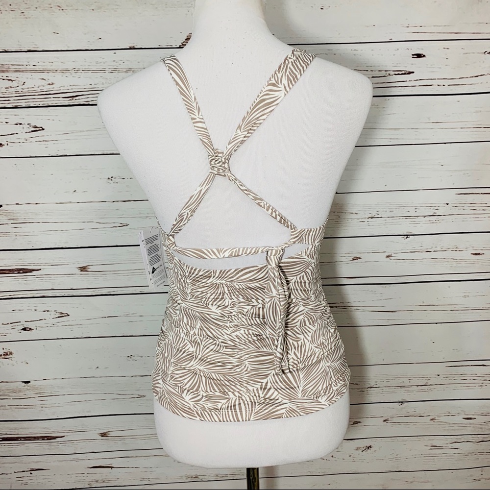 ATHLETA NWT Foxtail Taupe Aqualuxe Tankini - Picture 6 of 7